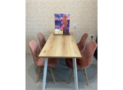 Стол Тринити Лофт 120 32 мм бетон / черный матовый фото покупателя 459