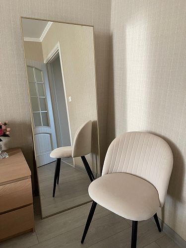 Стул на металлокаркасе Gabi 1 beige / black фото покупателя 271