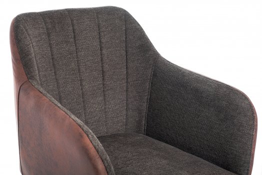 Стул Stef grey / dark red