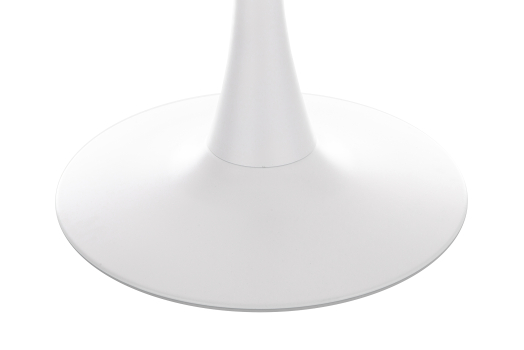 Стеклянный стол Tulip 90 white