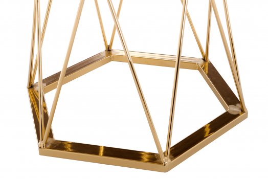Стол Melan white / gold