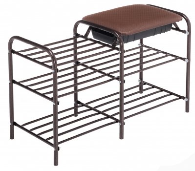 Обувница Донато медный антик / коричневый