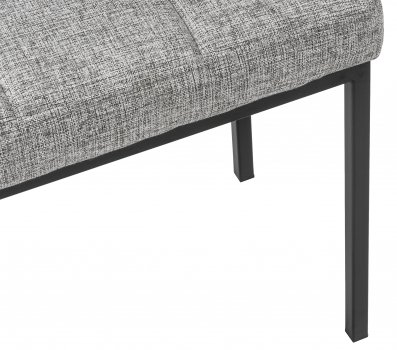 Банкетка Дион рогожка графит / черный матовый