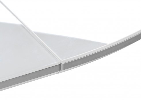 Стол на тумбе Бастиан белый / графит