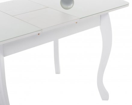 Стеклянный стол Бриллиант белый