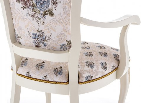 Кресло Руджеро патина золото / молочный