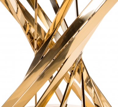Стол Twist gold / black