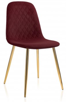 Стул на металлокаркасе Dabl wine red
