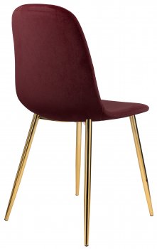 Стул на металлокаркасе Dabl wine red
