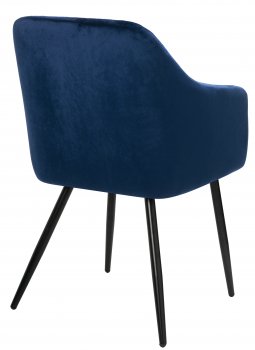 Стул на металлокаркасе Slam dark blue